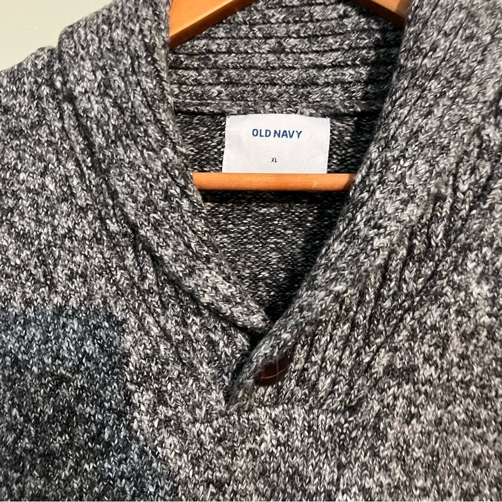 Old Mavy Men’s Cotton Gray Knit Thick Sweater Office Carrier Size XL NWT - Picture 4 of 11